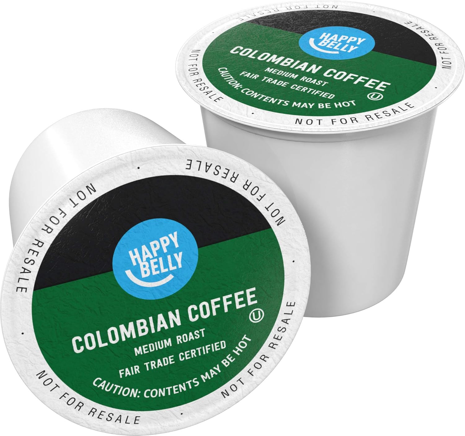  Amazon Brand   Happy Belly Medium Roast Coffee Pods, Colombian, Compatible With Keurig 2.0 K Cup Brewers, 100 Count